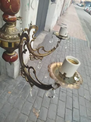 2 Lámparas Araña Antiguas