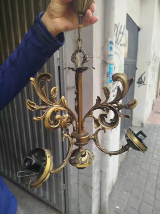 2 Lámparas Araña Antiguas