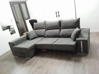 SOFA GRIS OSCURO CHAISE DERECHA