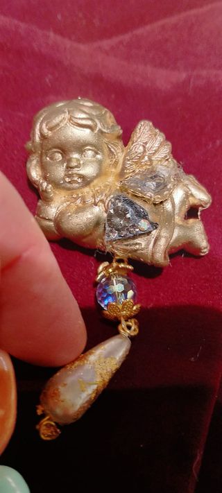 Set spille stile barocco oro e rosa