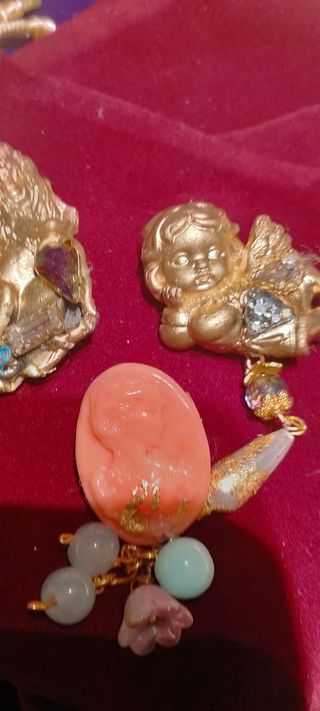 Set spille stile barocco oro e rosa