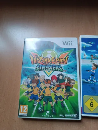 Juego Wii Inazuma Eleven Strikers y wii sports