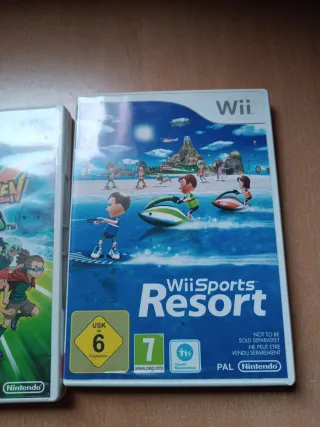 Juego Wii Inazuma Eleven Strikers y wii sports