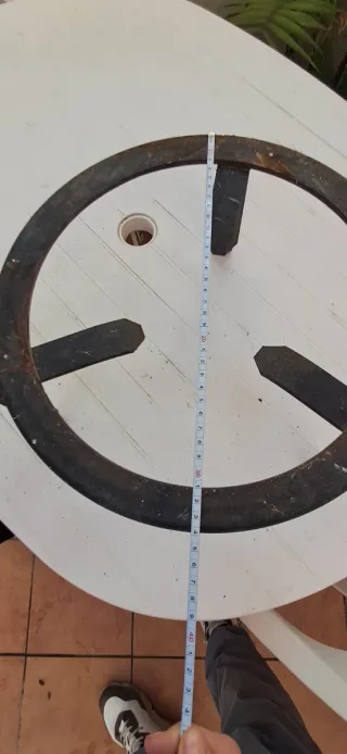 Soporte Trípode Hierro Negro