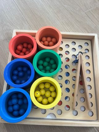 Juego de mosaico de madera Montessori