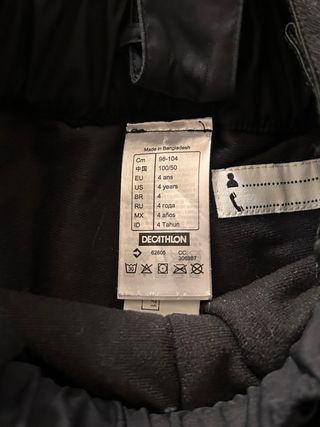 Pantalón de esquí infantil Talla 3-4