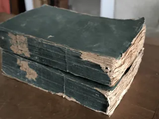1801 - DOS LIBROS ANTIGUOS MEDICINA HIPÓCRATES