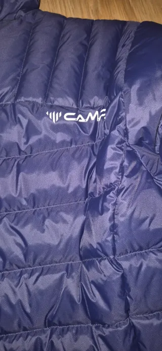 Chaqueta CAMP Plumas Azul/Amarillo