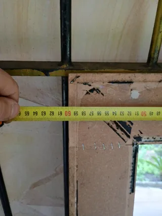 Espejo grande madera y cristal