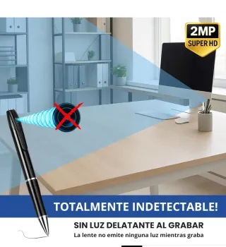 Cámara Espía Bolígrafo Negra