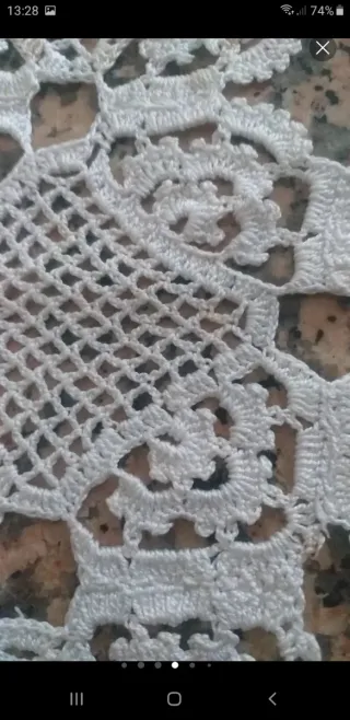 Lote de Tapetes de encaje antiguo