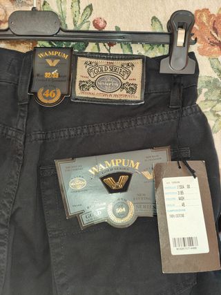 Pantaloni Wampum neri Gold Series