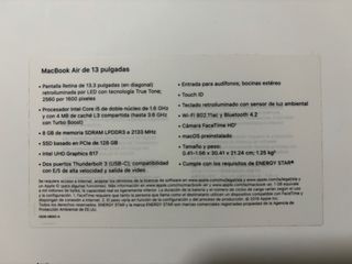 MacBook Air 2019 Plata