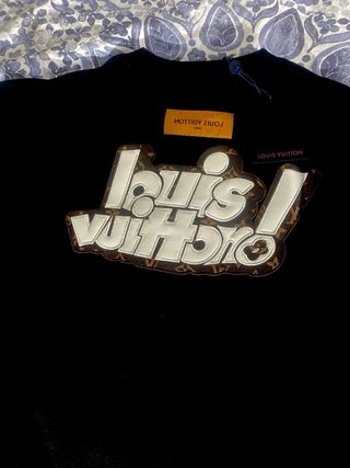 Camiseta Louis Vuitton Negra y Marrón