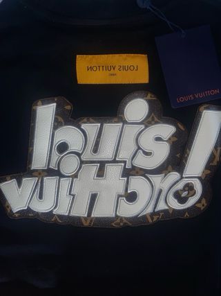 Camiseta Louis Vuitton Negra y Marrón