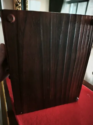 Caja antigua mapa del mundo decorativa