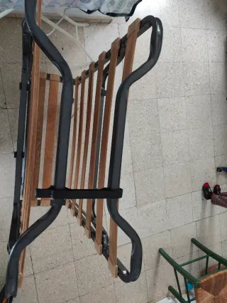 Cama Plegable Metálica y Madera