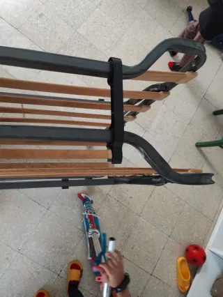 Cama Plegable Metálica y Madera