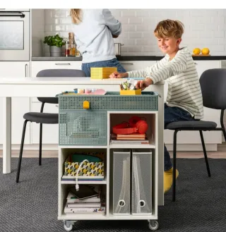 Carrito, blanco, 54x33 cm ÖVNING OVningo