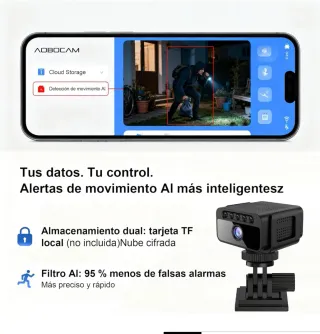 Cámara Oculta AOBOCAM W06 4K Visión Nocturna