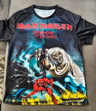 Camiseta Iron Maiden XXL The Number of the Beast