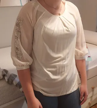 Blusa Pedro del Hierro Blanca Talla M