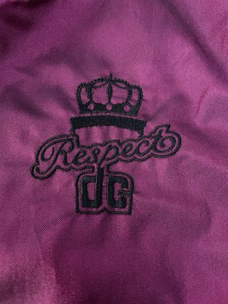 Chaqueta DC Morada efecto brillante Talla S