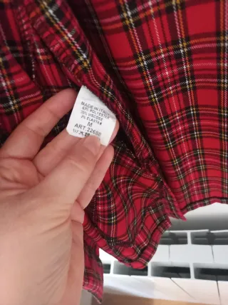 Blazer cuadros rojo