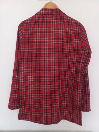 Blazer cuadros rojo