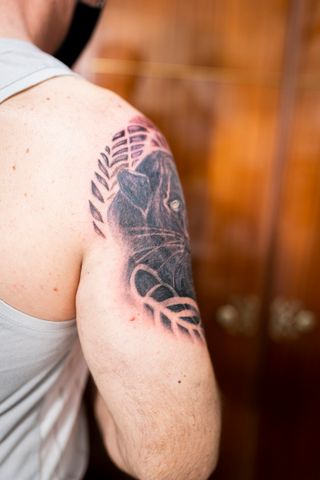 Tatuaje N#78 Pantera Negra Hombro