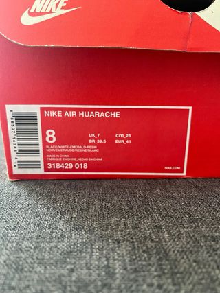 Zapatillas Nike Air Huarache Negro Verde Oliva