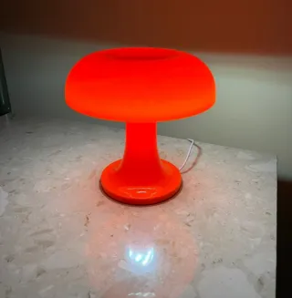 Lampada Fungo Mushroom Vintage Arancione