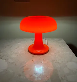 Lampada Fungo Mushroom Vintage Arancione