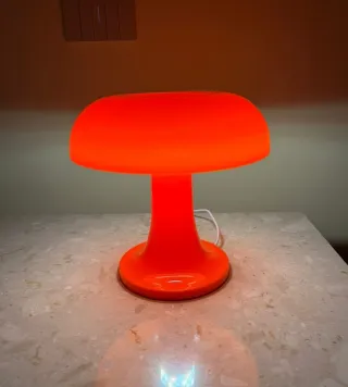 Lampada Fungo Mushroom Vintage Arancione