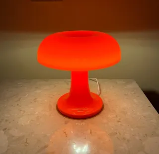 Lampada Fungo Mushroom Vintage Arancione