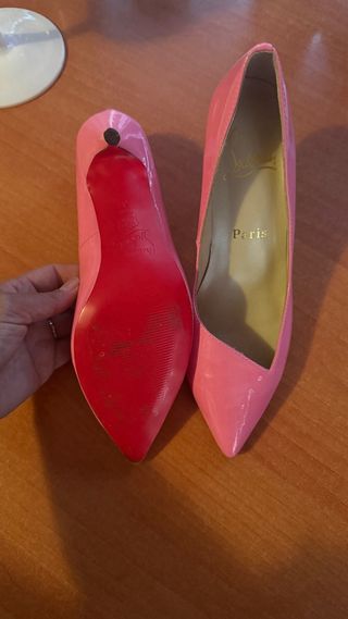 Zapatos Christian Louboutin Rosa Charol