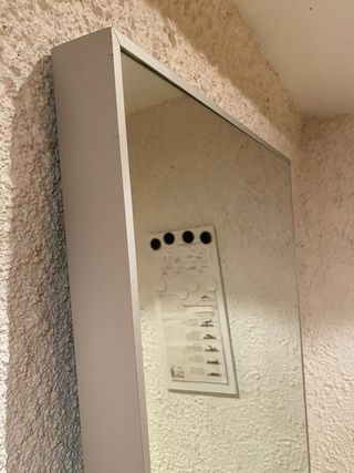 Espejo grande plateado