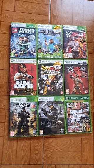 Lote 9 Juegos Xbox 360