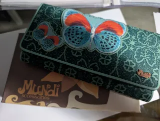 Cartera Billetera Mundi Mariposa Verde