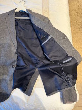 Americana Massimo Dutti Gris Talla 52