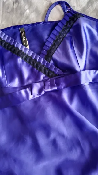 Camisón lencero morado Etam