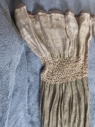 Foulard verde y marrón con textura