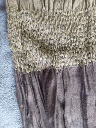 Foulard verde y marrón con textura