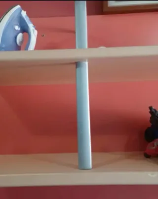 Estantería doble madera y metal