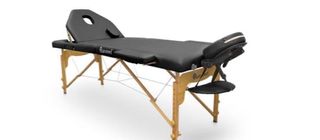 Camilla de masajes plegable.