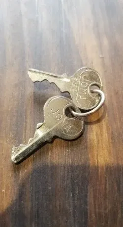 Caja fuerte o de caudales con llaves vintage