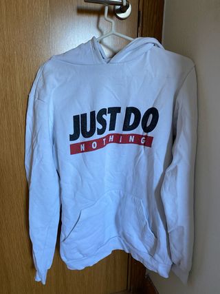 Sudadera Blanca Just Do Nothing