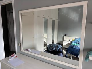 Espejo grande madera y cristal