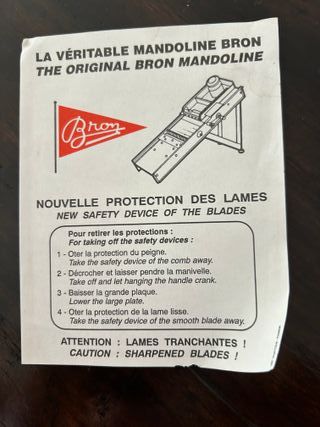 Mandolina Profesional Acero Inoxidable