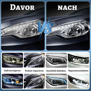 Kit Reparación Faros 200ML Pulido Faros Coche,Kit